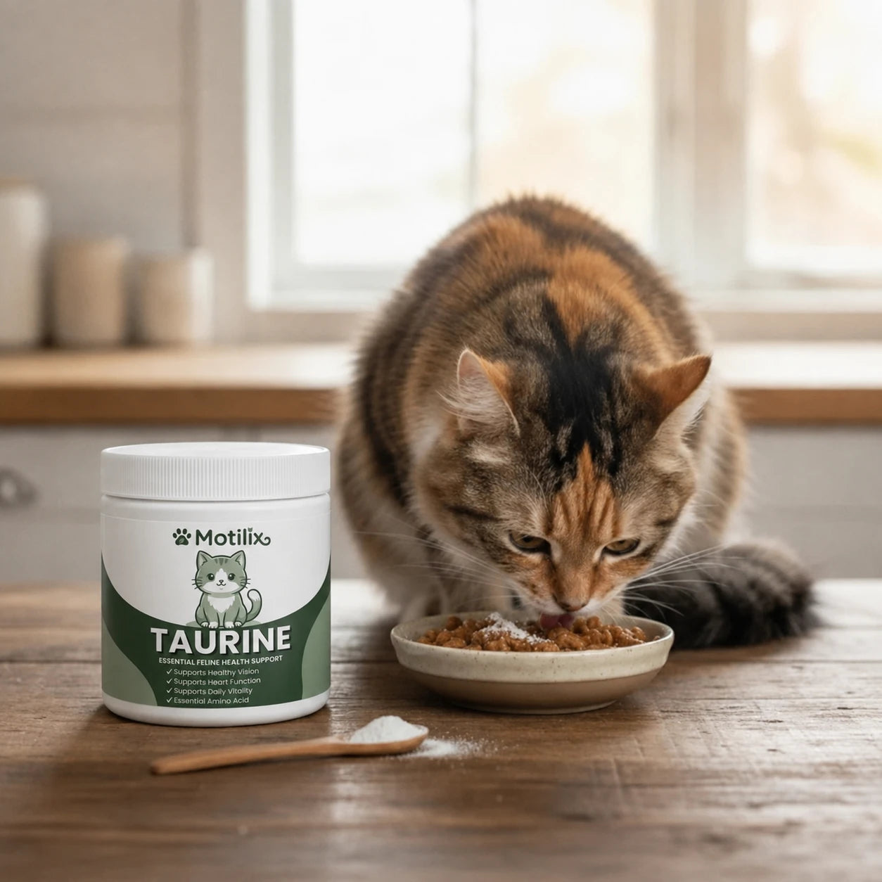 Stop the Daily Taurine Drain While Your Cat Still Looks Fine — Motilix™ Taurine Supplement for Cats